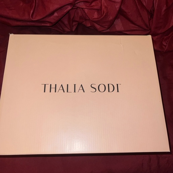 Thalia Sodi Cream and Tan Heeled Booties - Picture 5 of 6